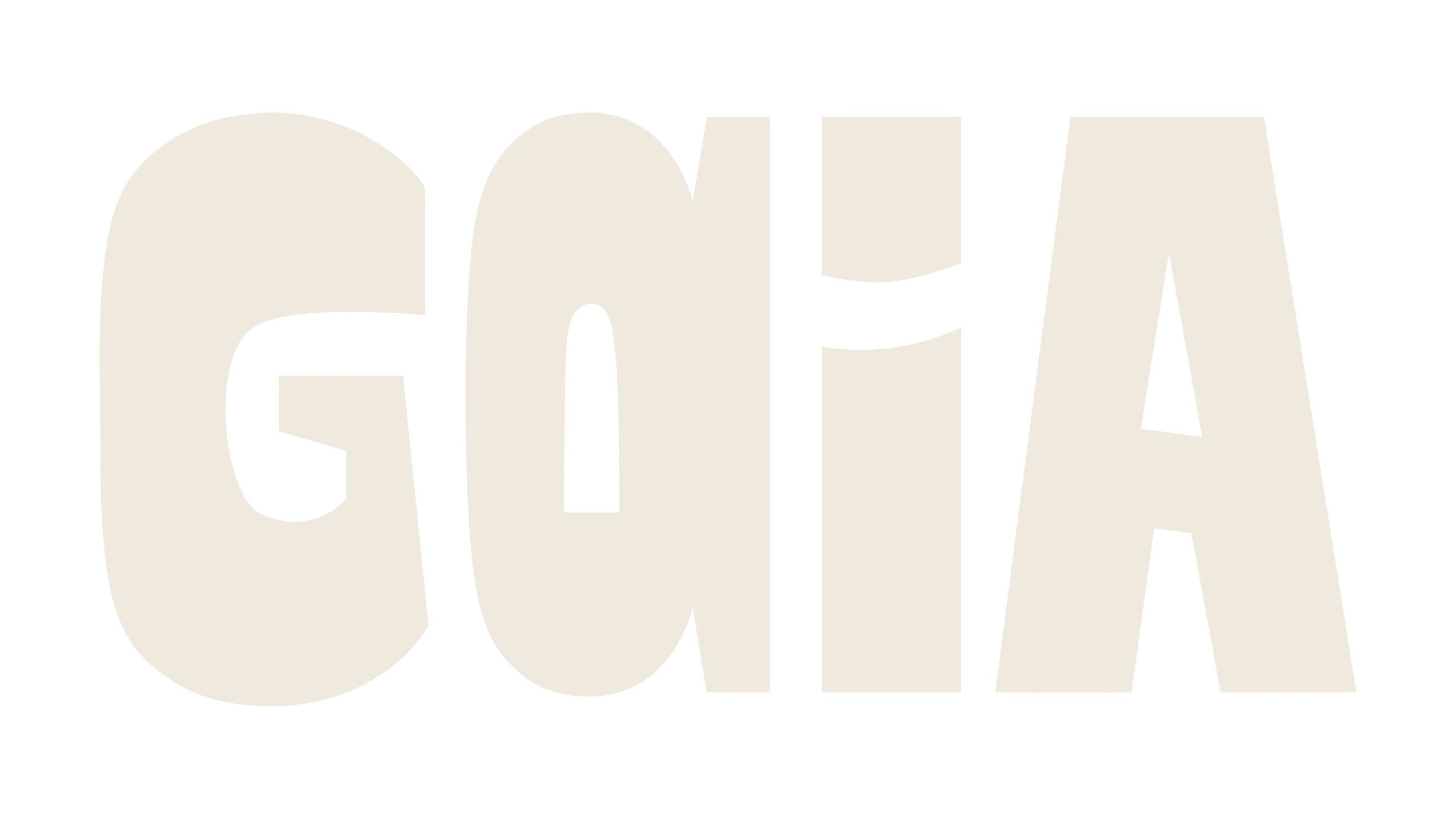 Gaia logo - white color